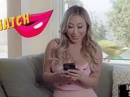 Nympho asian bitch cockriding married guy