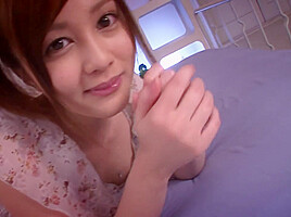 Japanese Cutie Hikaru Ayami Drenched in Cum After a Hot Gangbang