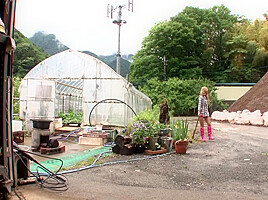 Mimi Miyagi – She Was Working With Plants In The Greenhouse And Enjoring Cucumber Solo Action