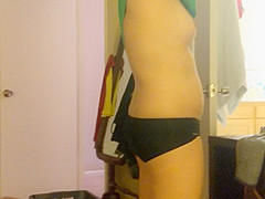 Asian Slutwife changing in the bedroom